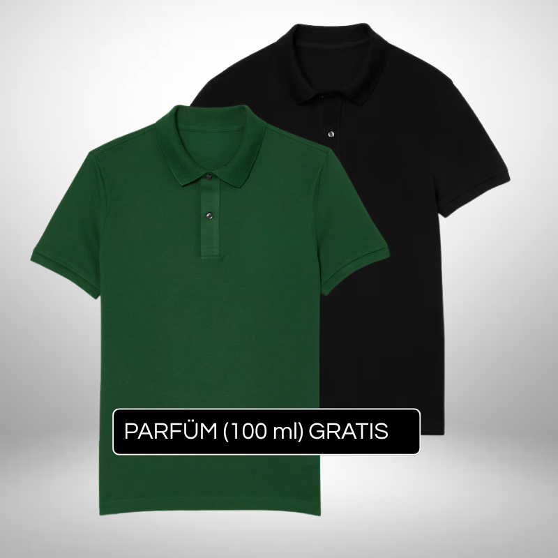 2er Set Elegante Poloshirts – Stil & Raffinesse + Gratis Geschenk
