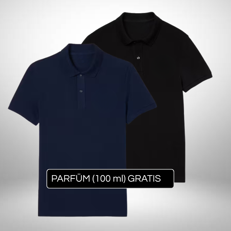 2er Set Elegante Poloshirts – Stil & Raffinesse + Gratis Geschenk