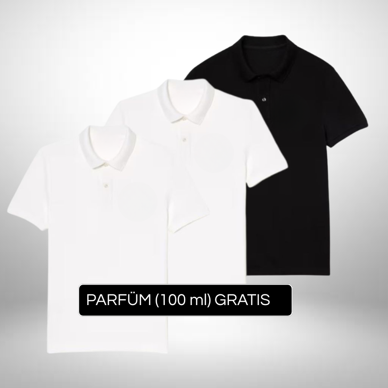 3er Set Elegante Poloshirts – Zeitloser Stil + Gratis Geschenk