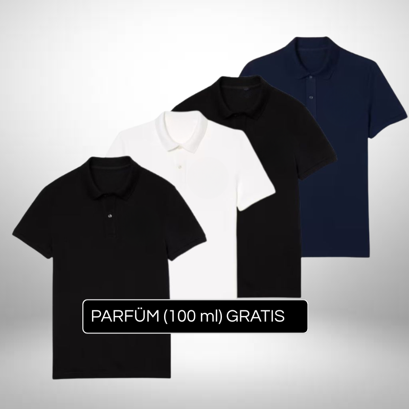 4er Set Elegante Poloshirts – Premium Stil + Gratis Geschenk