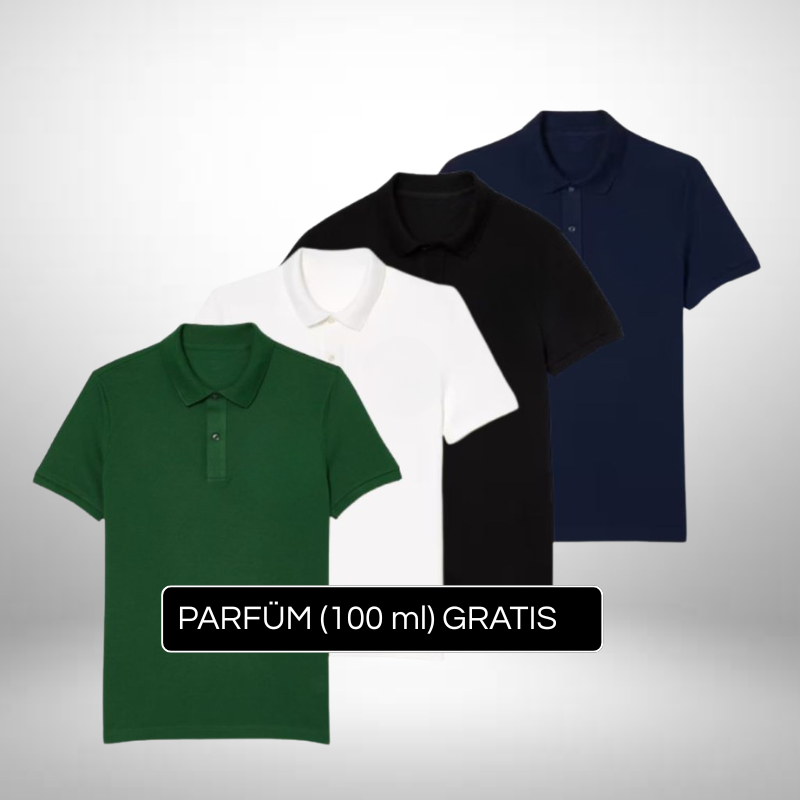 4er Set Elegante Poloshirts – Premium Stil + Gratis Geschenk