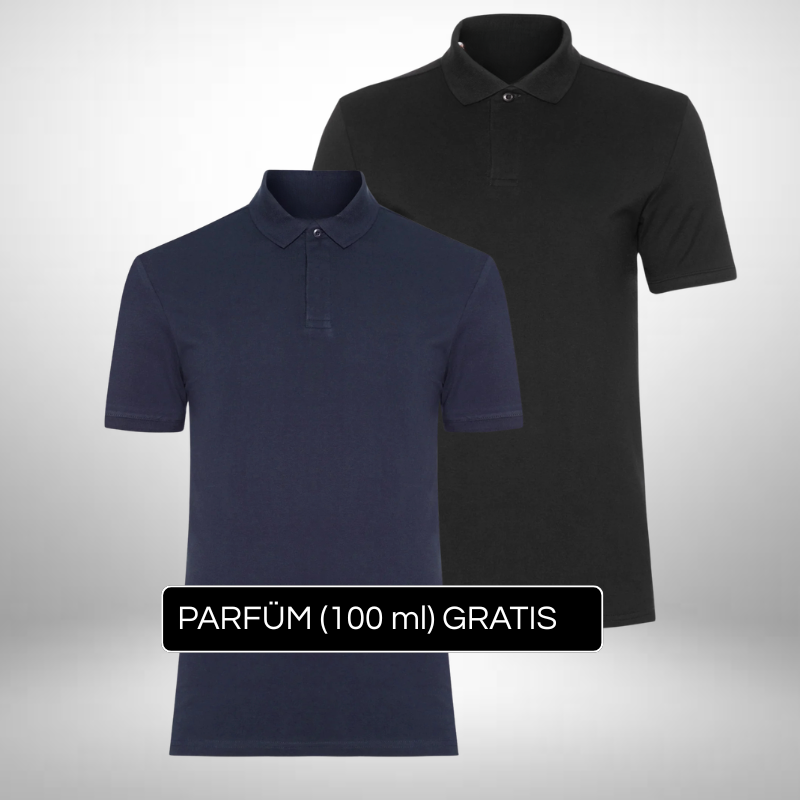 2er Set Klassische Poloshirts – Zeitloser Stil + Gratis Geschenk