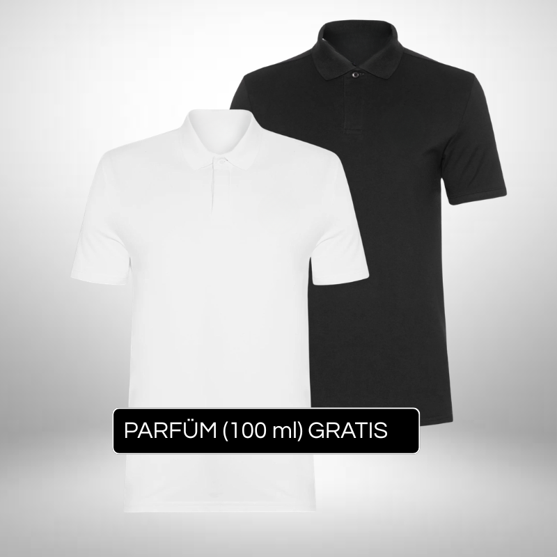 2er Set Klassische Poloshirts – Zeitloser Stil + Gratis Geschenk