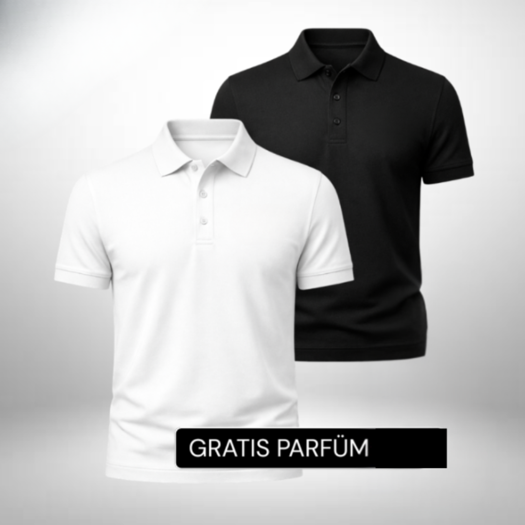 Set: 2 Polo-Shirts – Gratis Parfum (100ml)