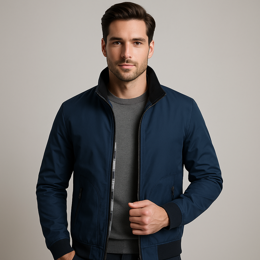 Herrenjacke mit Reißverschluss und modernem Stil | Napoli