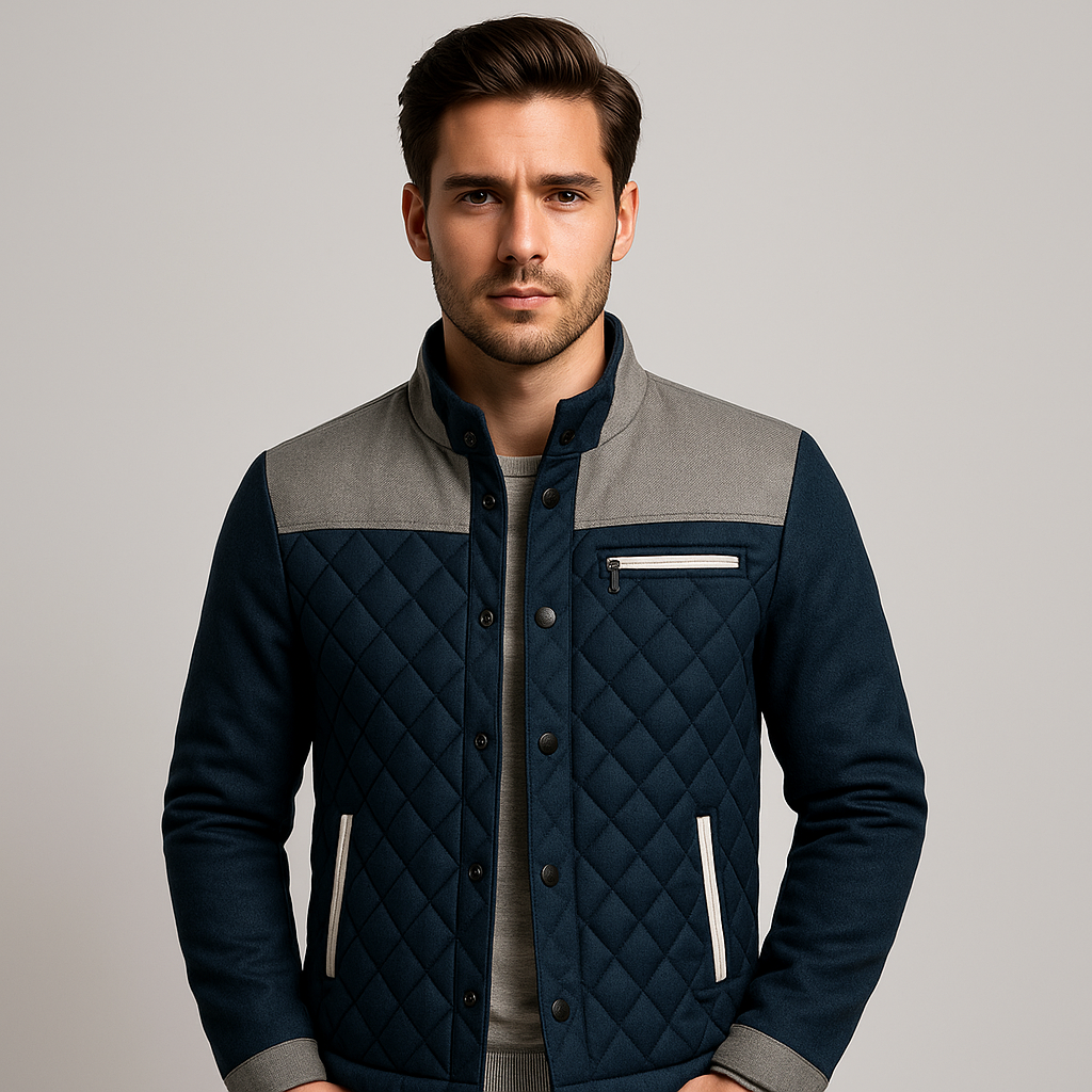 Herrenjacke aus strukturierter Baumwolle | Vittorio