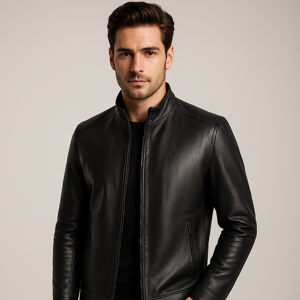 Herren-Lederjacke mit Wollfutter | Atlas