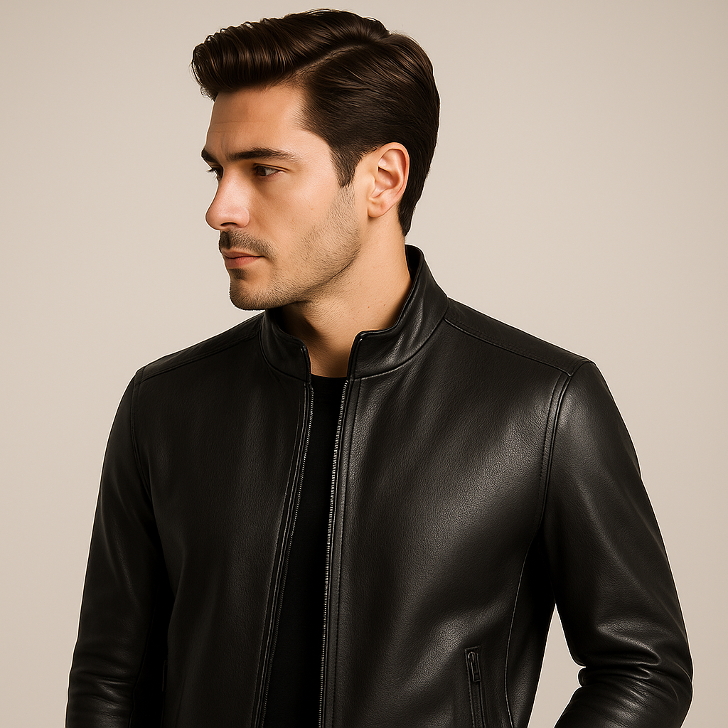Herren-Lederjacke mit Wollfutter | Atlas