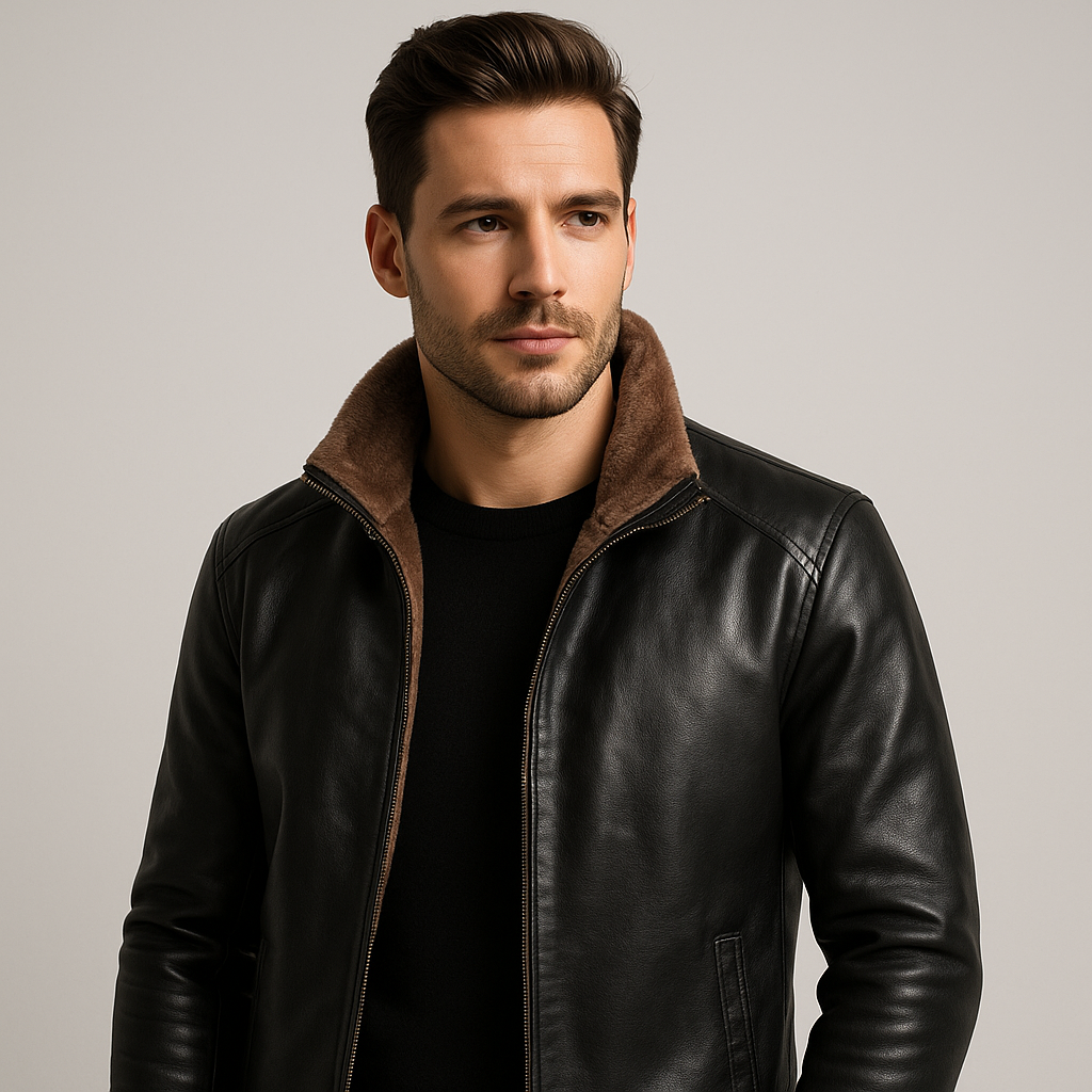 Herren-Lederjacke mit Wollfutter | Savoy