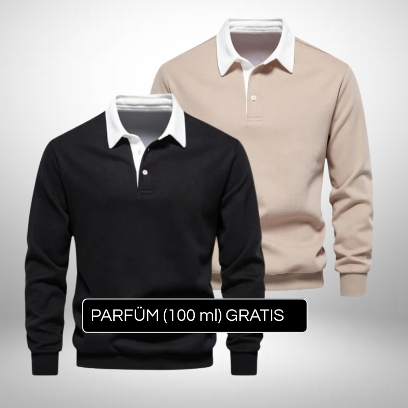2er Set Polokragen-Pullover – Eleganz & Stil + Gratis Geschenk