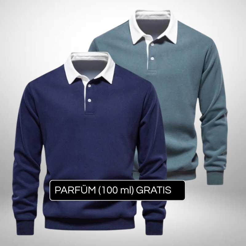 2er Set Polokragen-Pullover – Eleganz & Stil + Gratis Geschenk