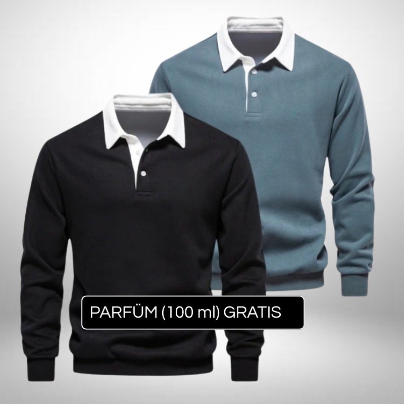 2er Set Polokragen-Pullover – Eleganz & Stil + Gratis Geschenk