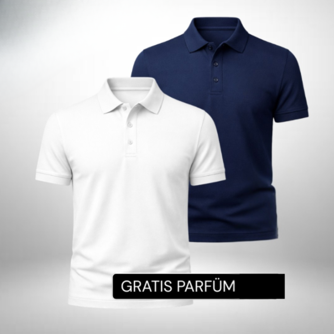 Set: 2 Polo-Shirts – Gratis Parfum (100ml)