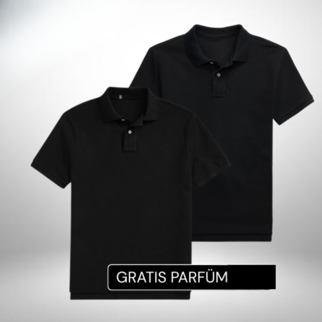 Set: 2 Klassisches Polo-Shirts – Gratis Parfum (100ml)