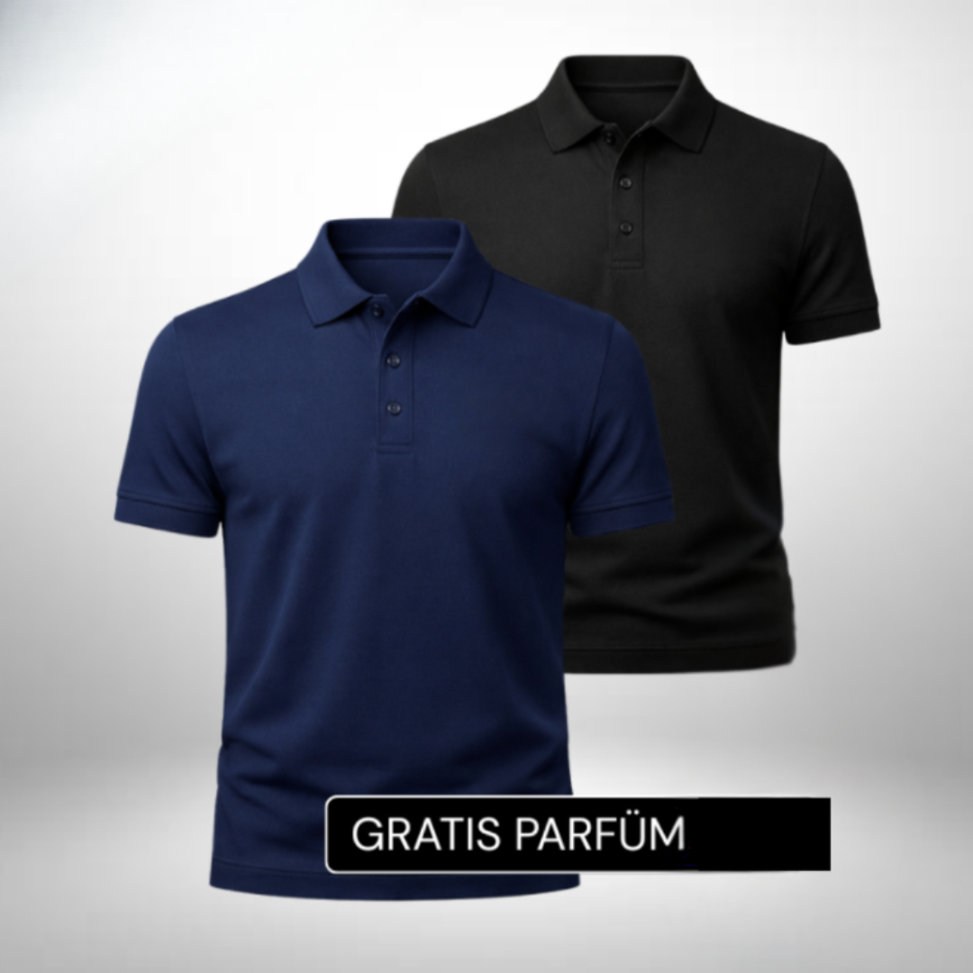 Set: 2 Polo-Shirts – Gratis Parfum (100ml)