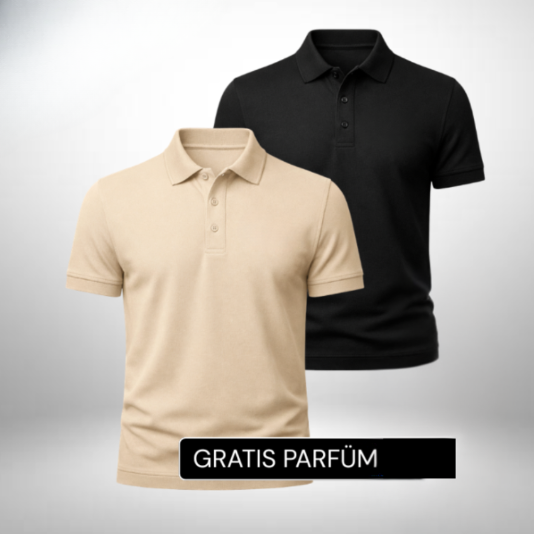Set: 2 Polo-Shirts – Gratis Parfum (100ml)
