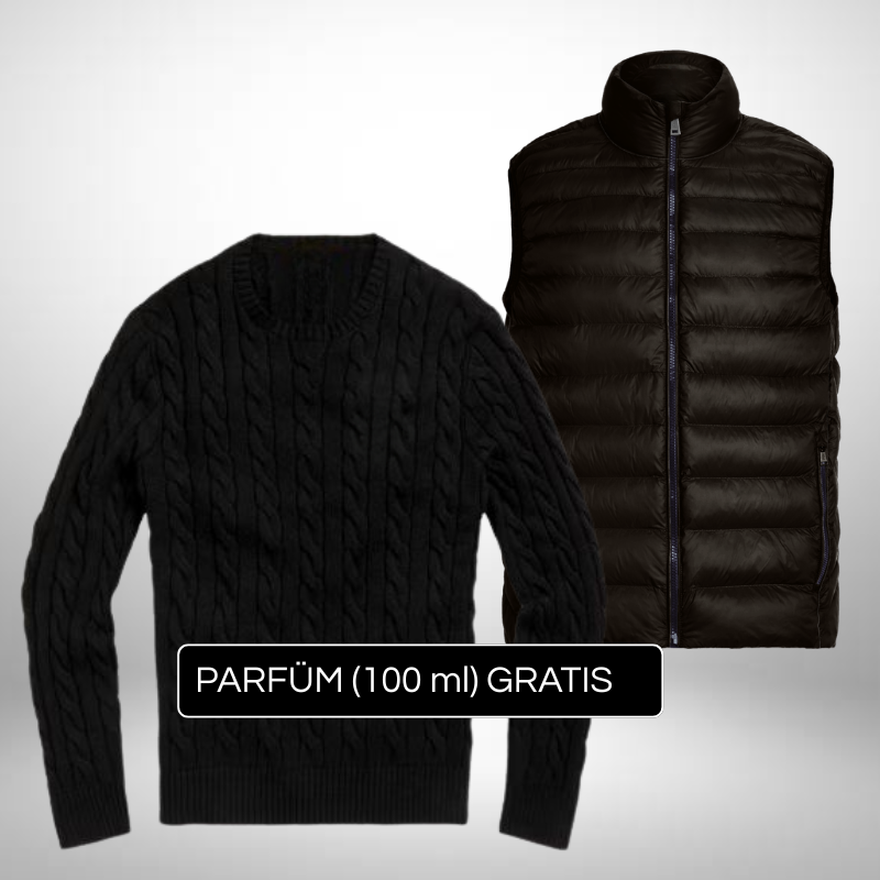 Premium Set Strickpullover + Weste – Eleganz & Vielseitigkeit + Gratis Geschenk