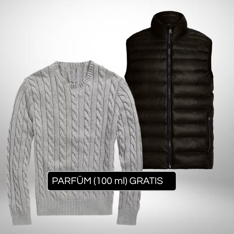 Premium Set Strickpullover + Weste – Eleganz & Vielseitigkeit + Gratis Geschenk