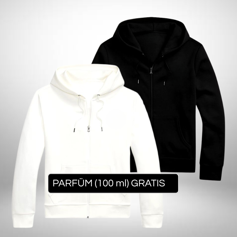 2er Set Kapuzenjacken mit Reißverschluss – Komfort & Stil + Gratis Geschenk