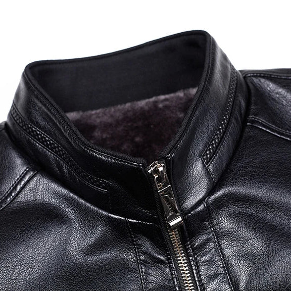 Herren-Lederjacke mit Wollfutter | Atlas